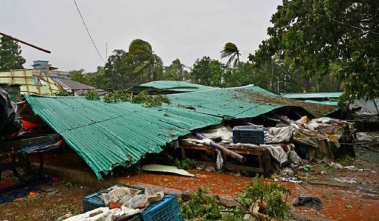 म्यान्मामा चक्रवात मोचाबाट १४५ जनाको मृत्यु