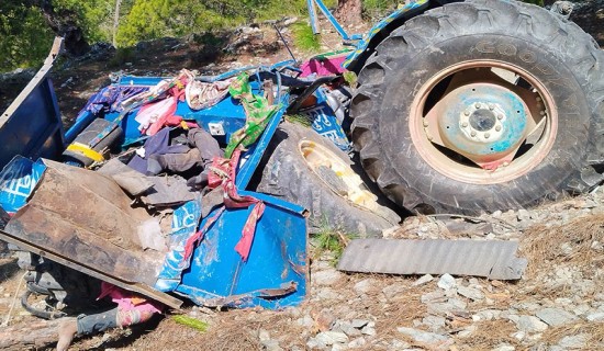 मुगुमा ट्याक्टर दुर्घटना हुँदा दुई जनाको मृत्यु